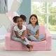 preview thumbnail 11 of 13, Delta Children Cozee Flip-Out Sherpa 2-in-1 Convertible Sofa to Lounger for Kids Pink