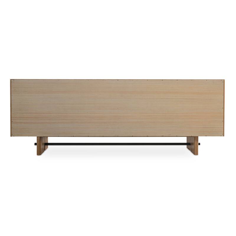 Title: NADAAL STUDIOS Thornefield Sideboard, Minimalist Solid Oak with Rounded Edges, Natural