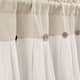 Lush Decor Linen Button Window Curtain Valance