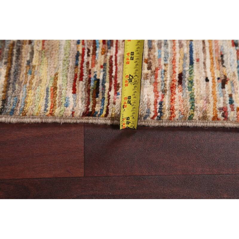 Contemporary Gabbeh Kashkoli Wool Area Rug Hand-knotted Bedroom Carpet - 5'3" x 7'7"