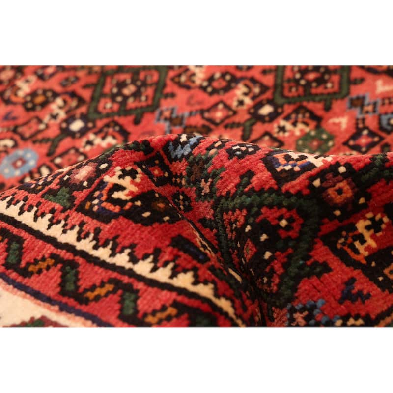 ECARPETGALLERY Hand-knotted Andelz Red Wool Rug - 2'8 x 9'7