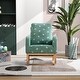 preview thumbnail 42 of 46, Upholstered High Back Wooden Rocking Chair for Living Room Baby Kids Room Bedroom, Pink Boucle