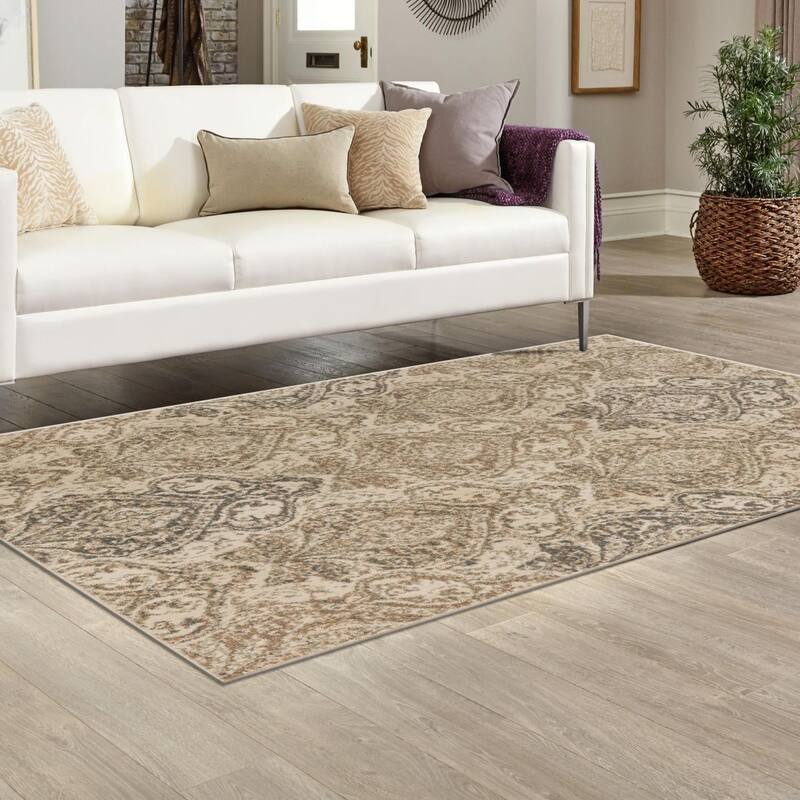 Contemporary Daisy Collection Area Rug
