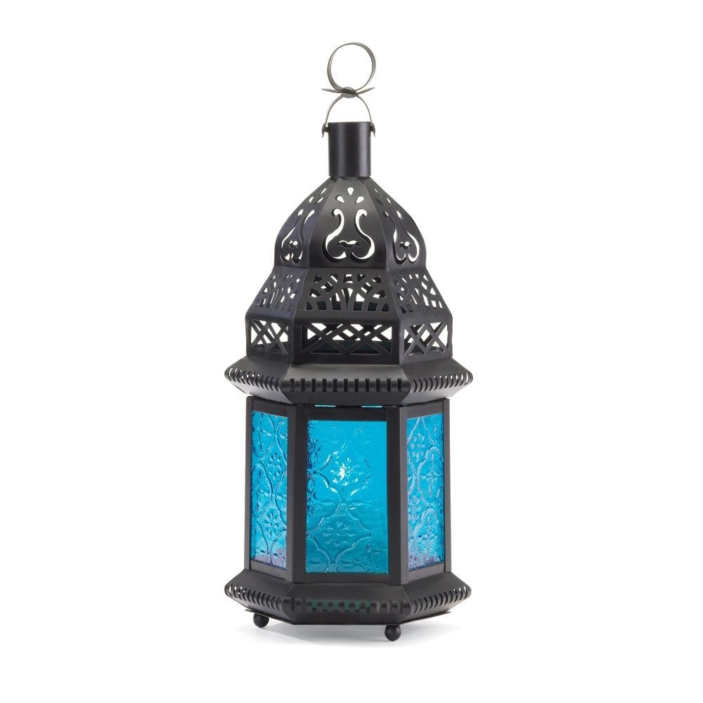 Blue Glass Decorative Lanterns Bed Bath Beyond