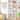 6 Tier Tall Narrow Bookshelf, Whit Bookcase Cube Storage Organizer for Home Office