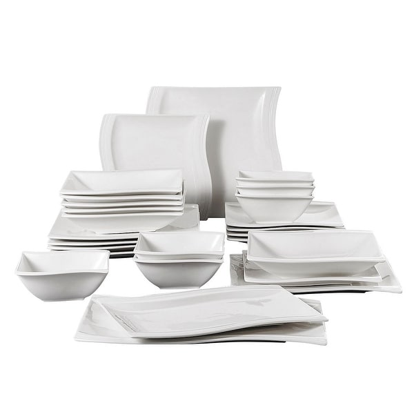 MALACASA Flora Porcelain Dinnerware Set (Service for 6). Opens flyout.