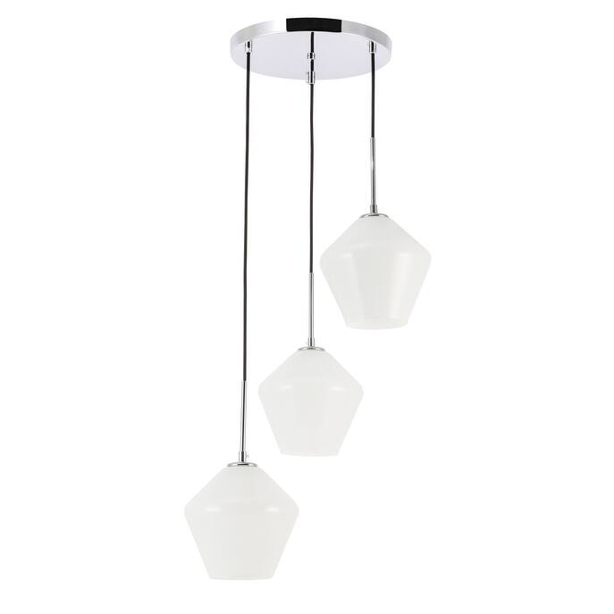 Gerald 3-Light Glass Pendant