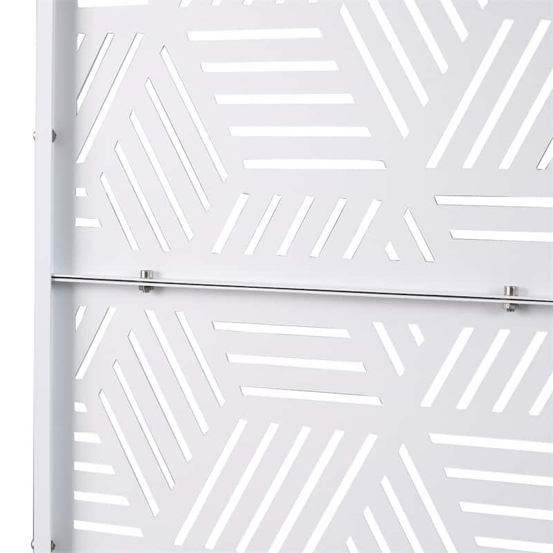 Outdoor & Indoor Freestanding Privacy Screen Privacy Screen 76"H×48"W