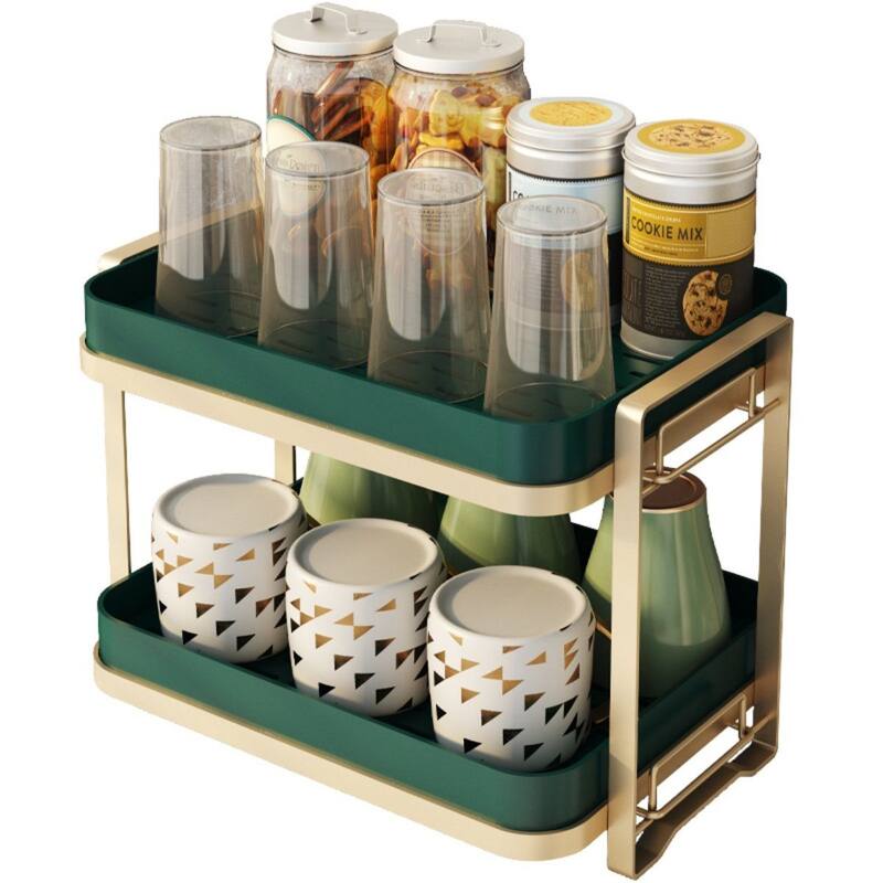 Dish Drying Rack ,Double-layer Dish Tray for Kitchen