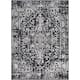 Esther Vintage Traditional Area Rug - 3'11" x 5'7" - Charcoal
