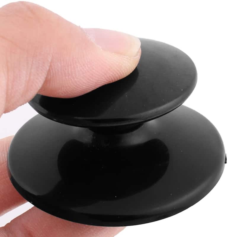 Home Kitchen Plastic Cookware Pan Handgrip Replacement Cover Pot Lid Knob Black - 5.5 x 2.9cm/2.2" x 1.1"
