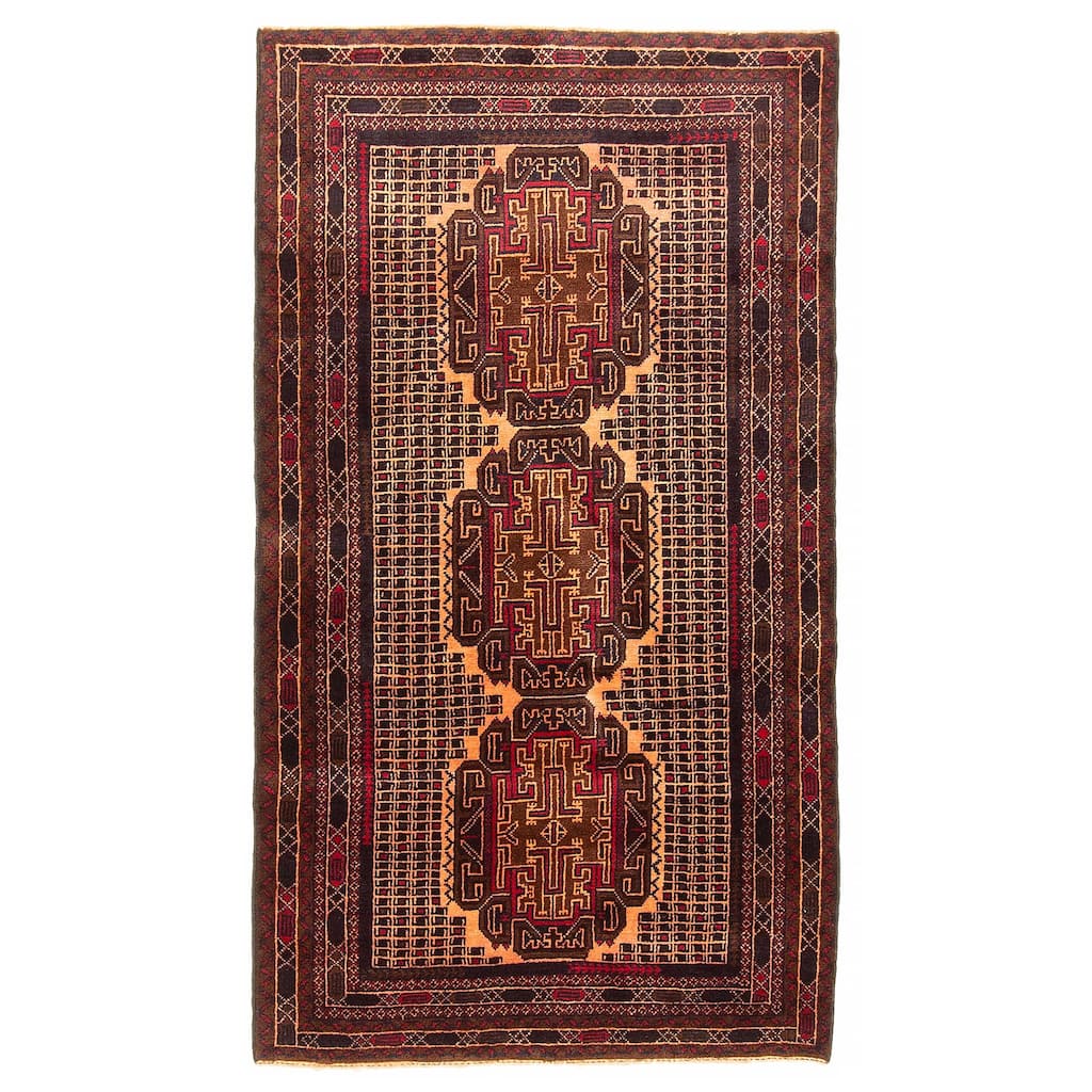Teimani Brown Rug 2'7" x 4'10" - 2'7 x 4'10