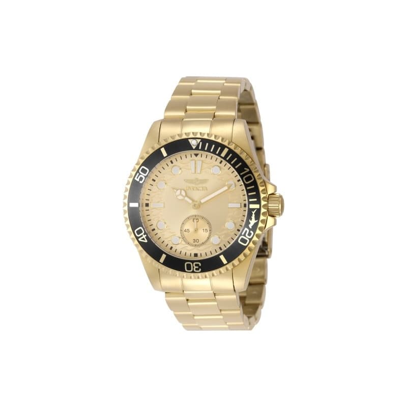 Invicta Men's 49428 Pro Diver Quartz VD78 Gold Dial Watch
