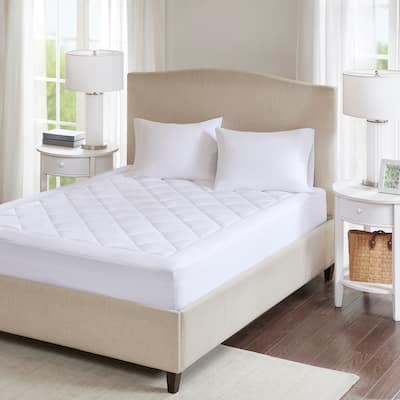 Madison Park Harmony Deep Pocket Waterproof Mattress Pad - White