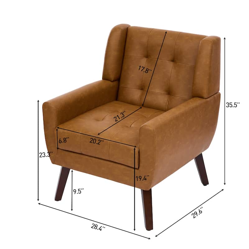 Tufted Arm Chair Upholstered Lounge Chair