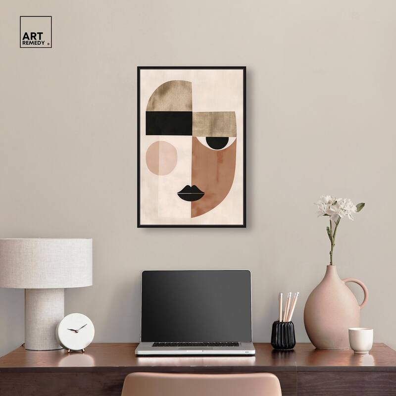 Face Moderne I Canvas by Art Remedy
