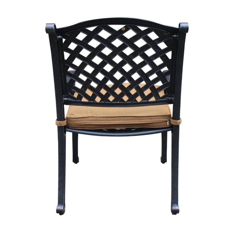 Ventura Cast Aluminum Dining Arm Chair with Cushion