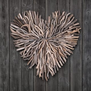 Driftwood Heart Shaped Wall Decor