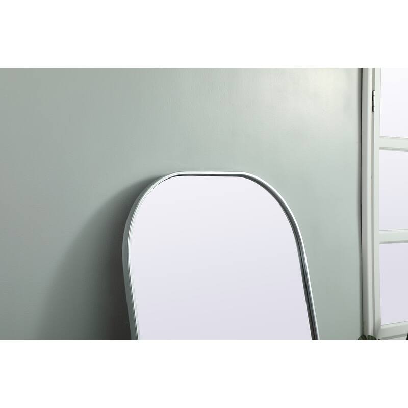 Indigo Home Metal Frame Arch Full Length Mirror 28x74 Inch