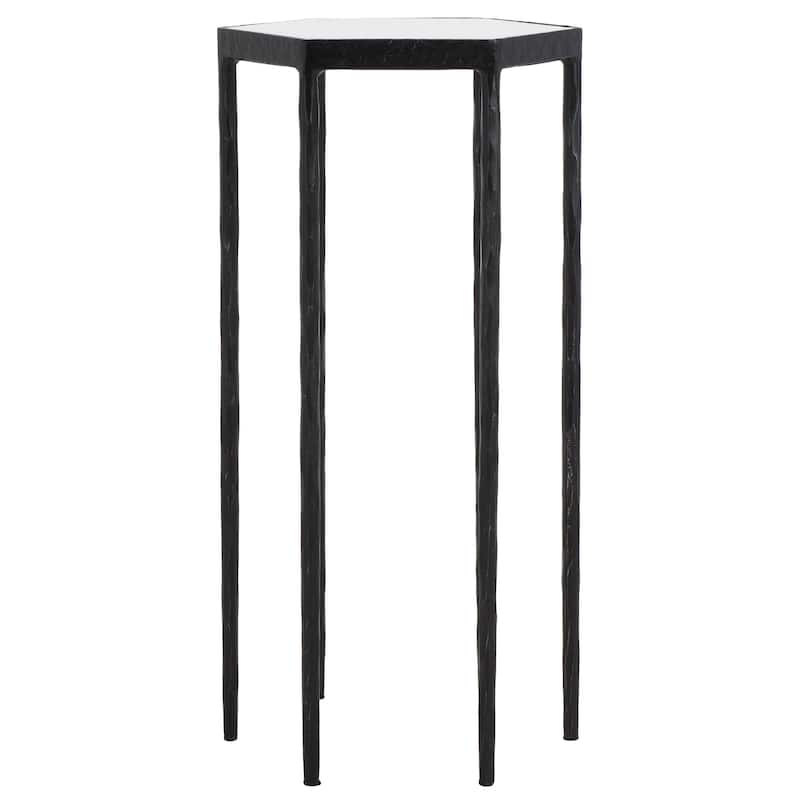 SAFAVIEH Couture Galvin Marble Top Drink Table - 11"W x 12"D x 24"H