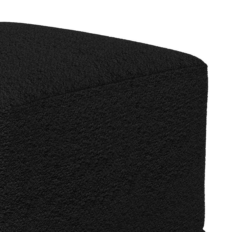 WYNDENHALL Lyanna Contemporary Square Pouf in Boucle