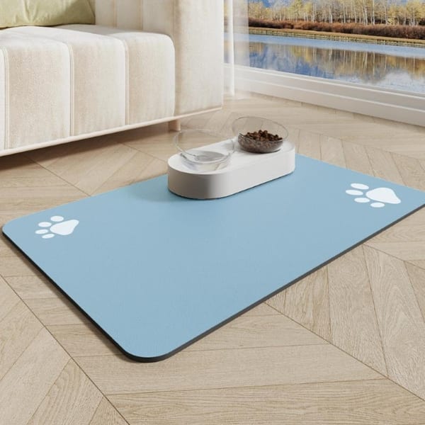 Pet Feeding Mat-Absorbent Dog Mat for Food and Water Bowl - Bed Bath &  Beyond - 39009285