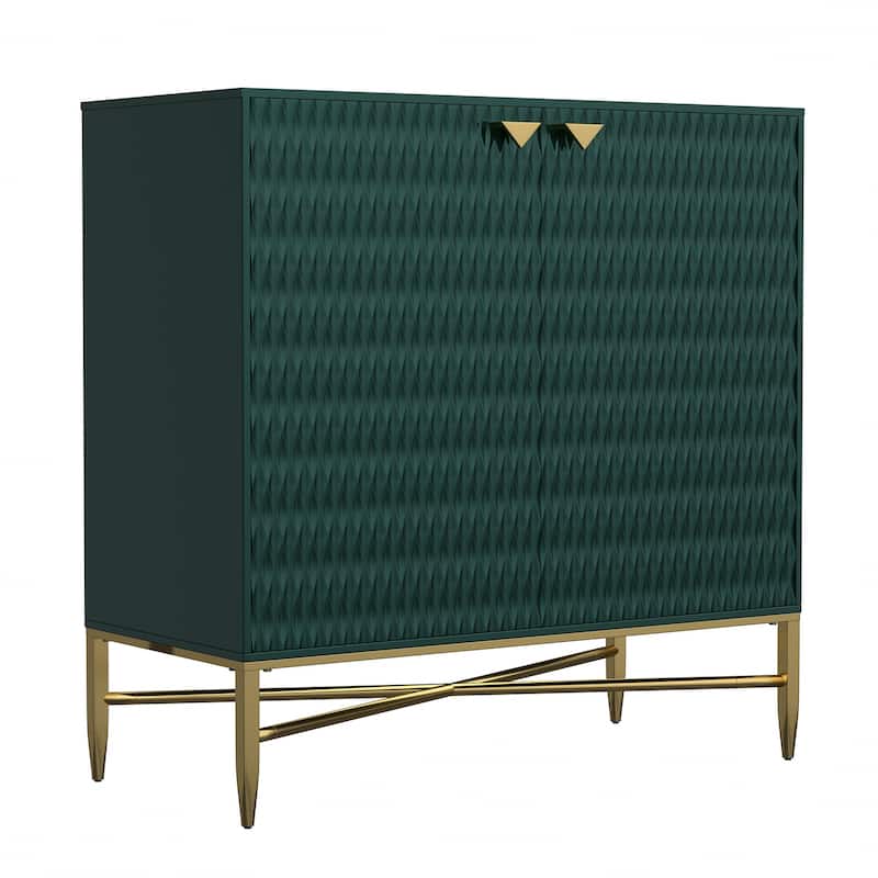 Clihome 31.5-Inch 2 Door Sideboard Locker Media Storage Cabinet/Buffet