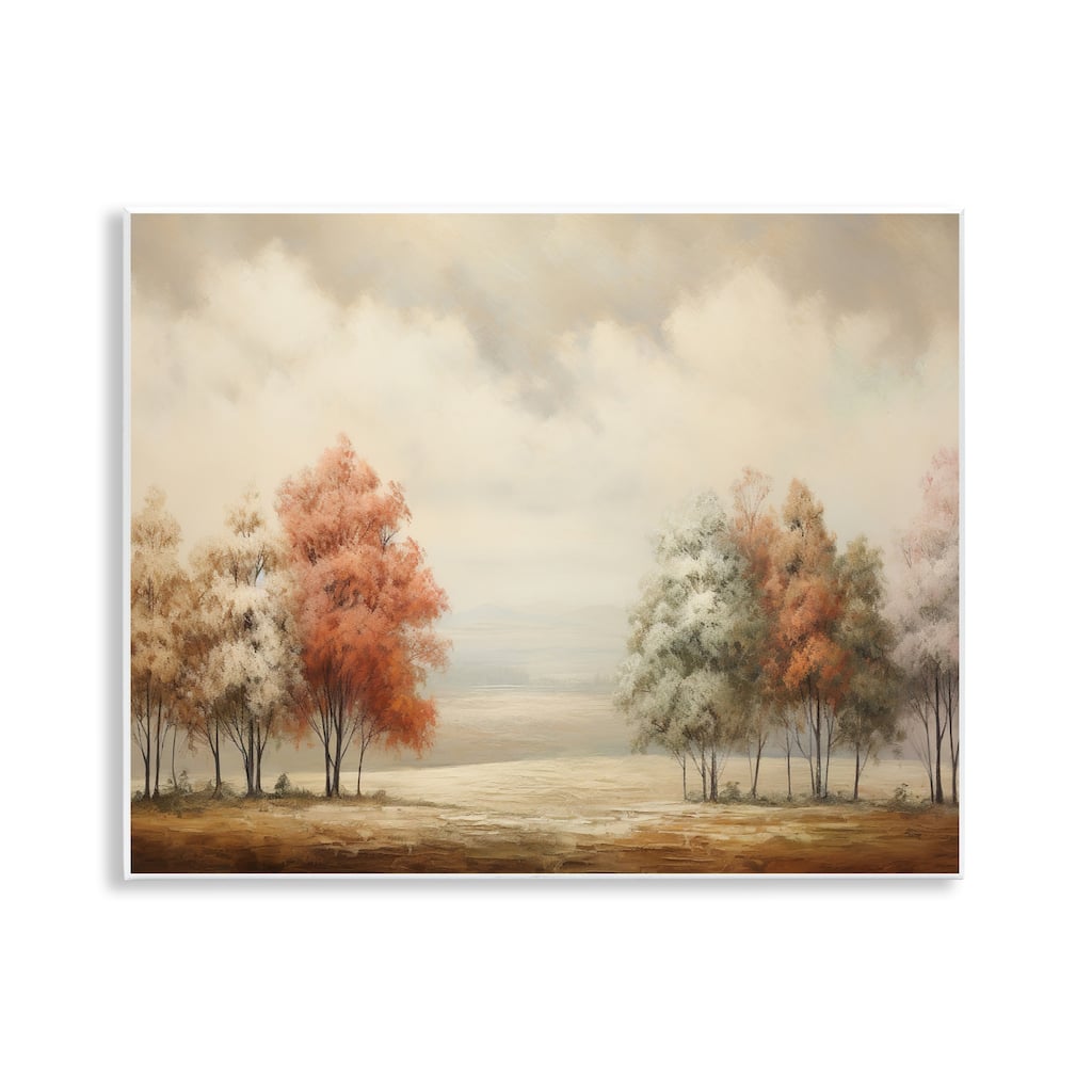 Stupell Muted Autumn Treeline Wall Plaque Art Design By Franklyn Gregory