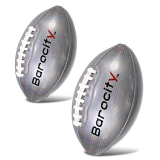 Barocity Footballs for Kids - 2 Training Balls Silver Size 3 & Size 6
