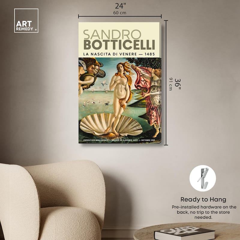 Renaissance Birth of Beauty Canvas by Art Remedy, Gallery Wrapped
