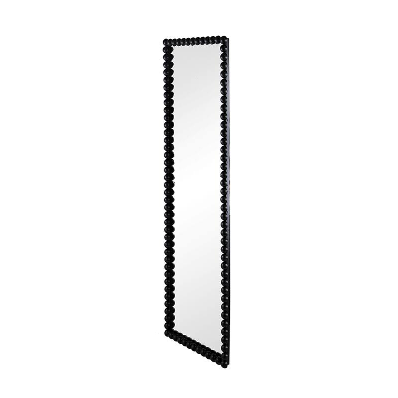 Beaded Frame Rectangular Full Length Mirror - 6' - Black