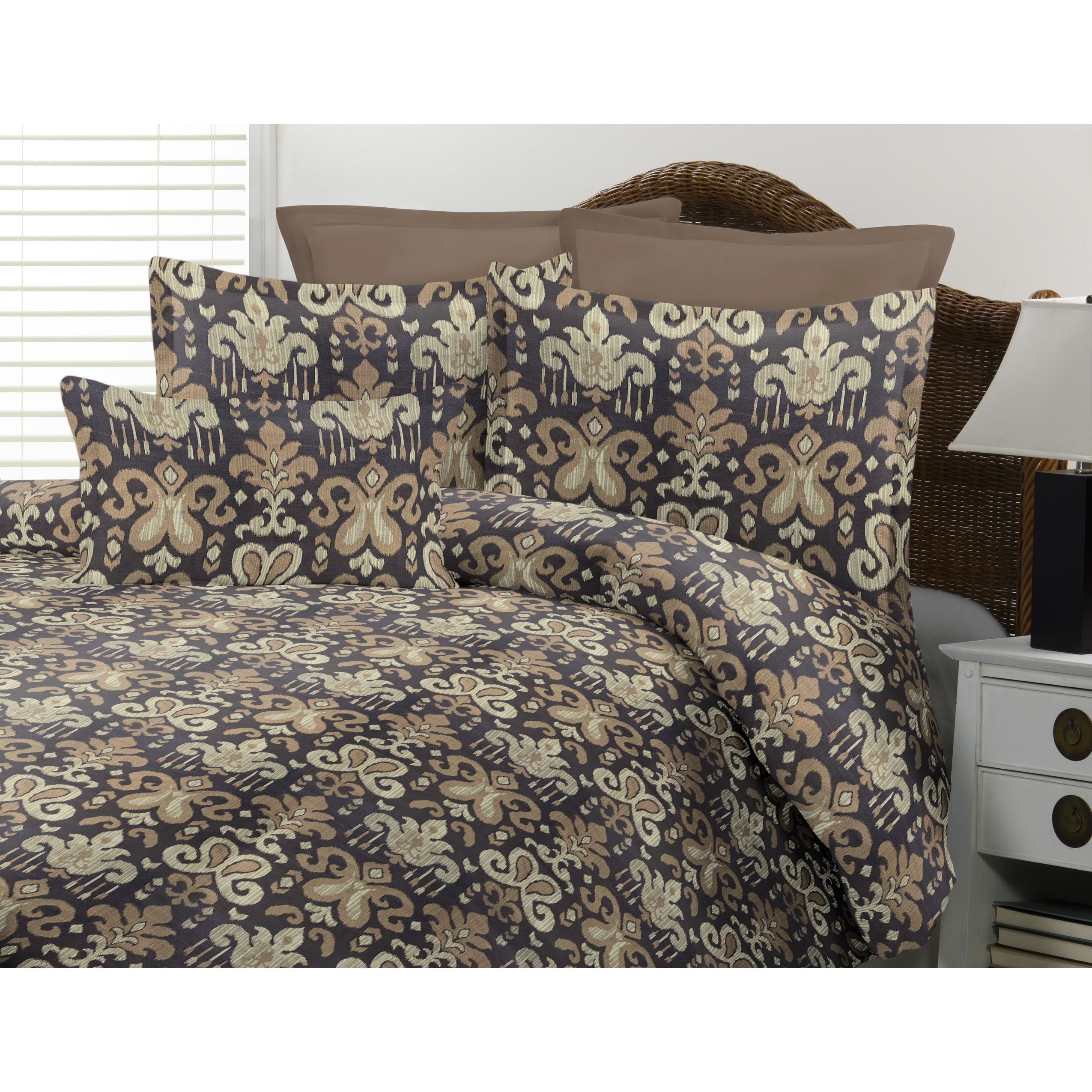 Soho Ikat dreamcatcher brown comforter mini set