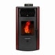 preview thumbnail 1 of 7, ComfortBilt HP50S 2,200 sq. ft. Pellet Stove with a 47-lb Hopper in Burgundy Red