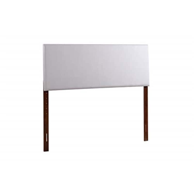Full Headboard - Coastal Cool Light Grey Fabric Headboard for Beds