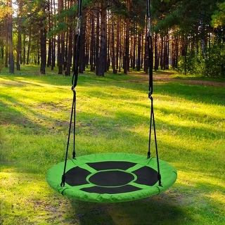 Details about / Swing 32/" Tire Swing Sets for Backyard Blue Disc Saucer Tree Swings for Kids