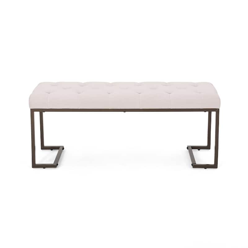 Upholstered Button Tufted Bench