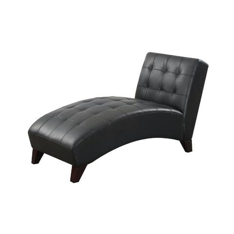 Leatherette Lounge Chaise