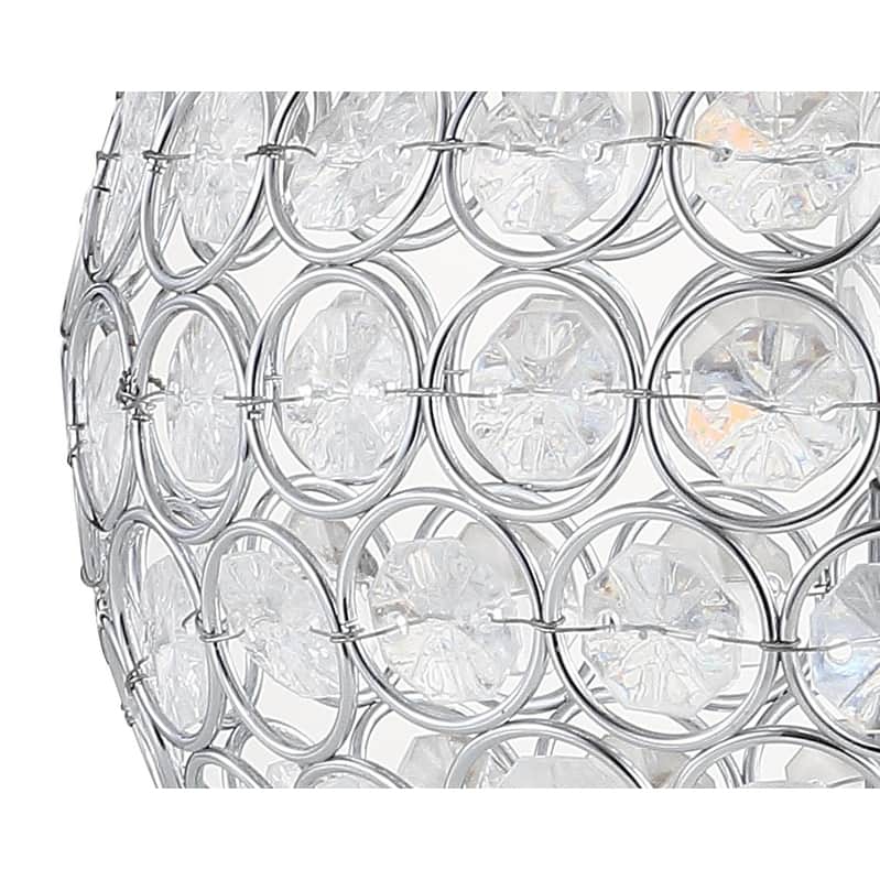 Alyssa 8.25" Acrylic/Metal LED Table Lamp, Clear by JONATHAN Y
