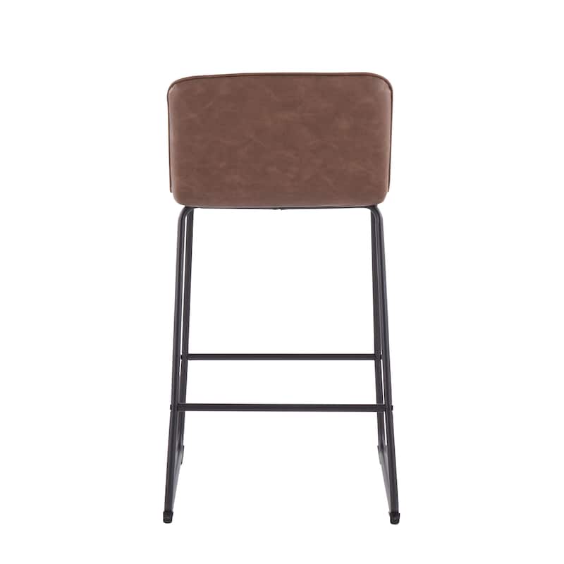 Carbon Loft Kerby Black Fixed-Height Counter Stool - Set of 2