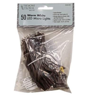 Teeny Lights 50 Count Cord - 10.2' lighted/12.2' total length