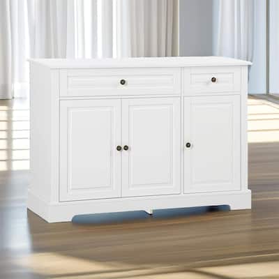 Sideboard Buffet Cabinet with 2 Drawers and Adjustable Shelves