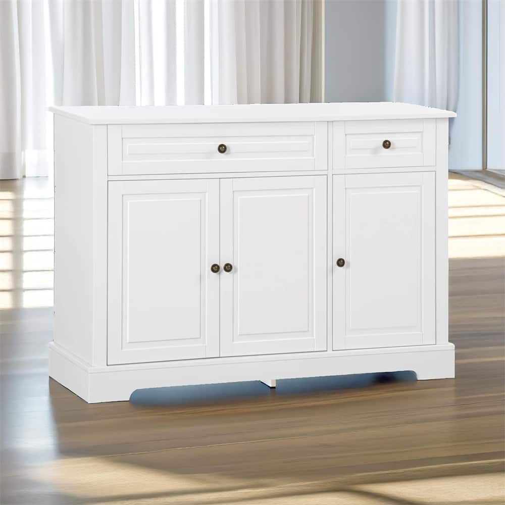 Sideboard Buffet Cabinet with 2 Drawers and Adjustable Shelves