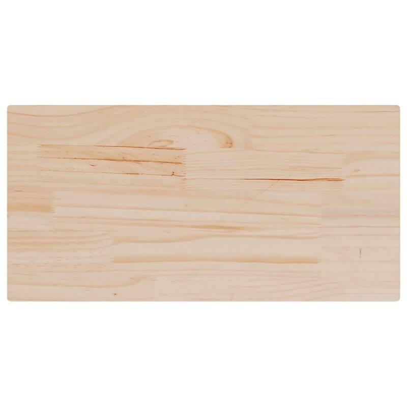 vidaXL Table Top Set of 2 Natural Pine Solid Pine wood 27.6x13.8x0.7 in - 13.8 x 27.6 x 0.7 in