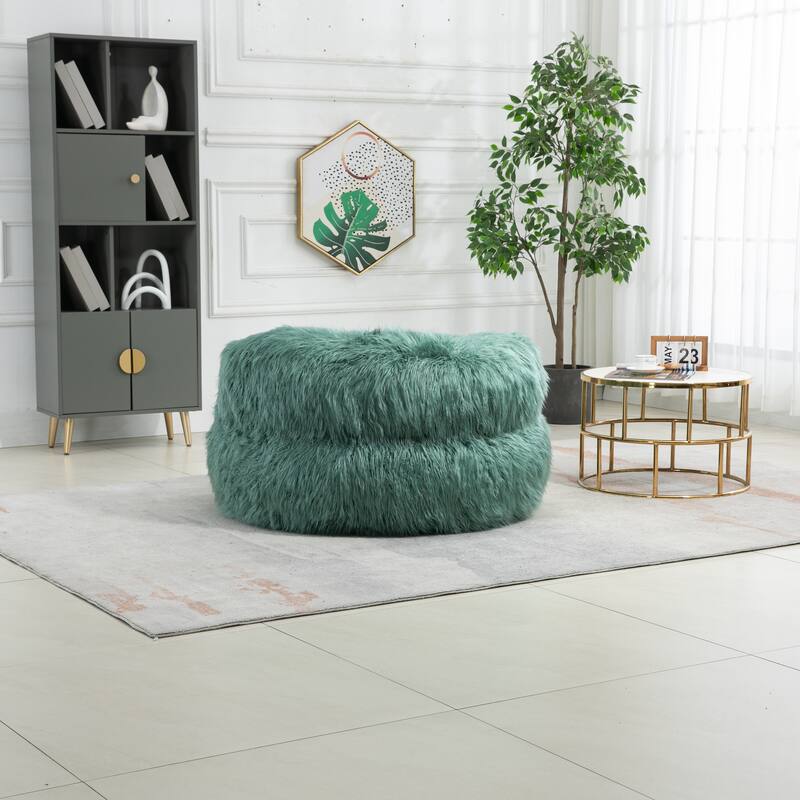 Bean Bag Chair,Floor Sofa with Handle,Accent Sofa Chair with Ottoman for Gaming Reading Relaxing