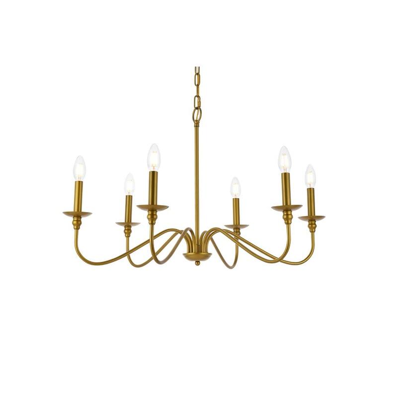 Bellevue EGCH19411 Nerita 6 Light 30" Wide Taper Candle Chandelier