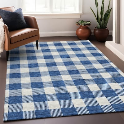 Premium Washable Super Soft Plaid Mayfield Rug
