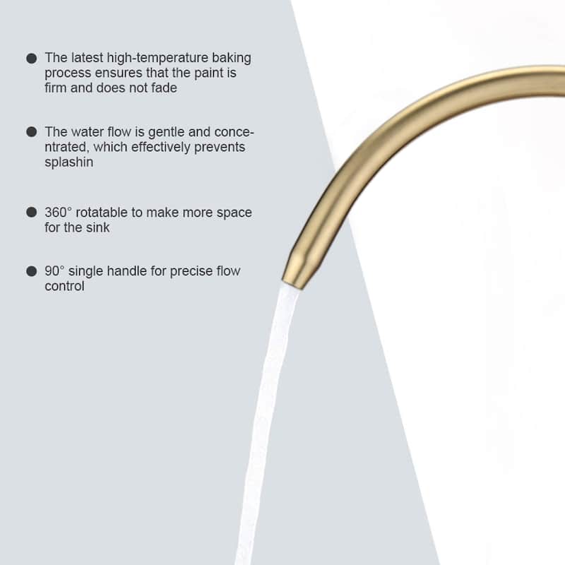 Anmytek Kitchen Sink Faucet Drinking Water Faucet Brushed Gold