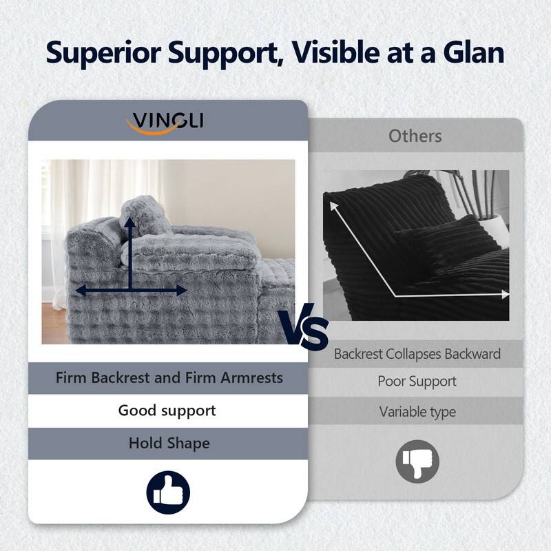 Upholstered Velvet Boneless Couch Sleeper Sofa Bed