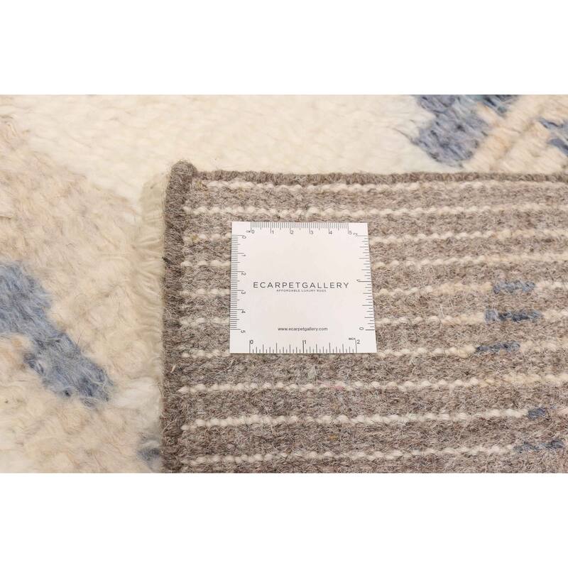 ECARPETGALLERY Hand-knotted Tangier Cream Wool Rug - 8'1 x 9'7