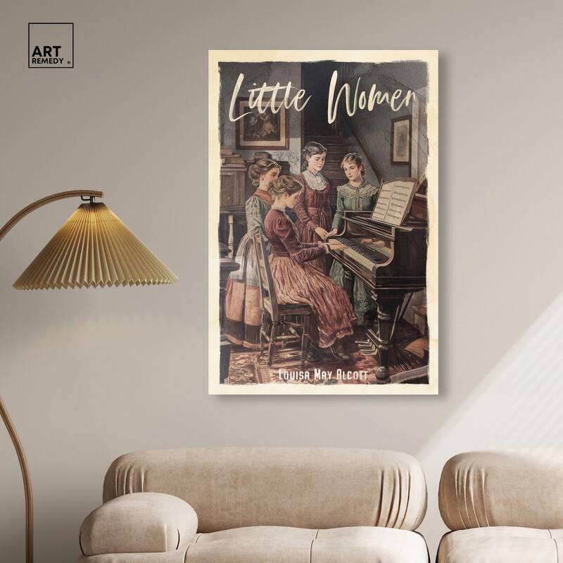 Little Women Canvas by Art Remedy, Gallery Wrapped